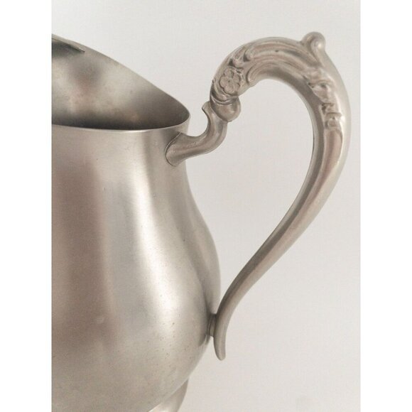 Vintage F.B. Rogers Silver-Plated Water Pitcher With Ornate Handle 8" Tall - Picture 3 of 11